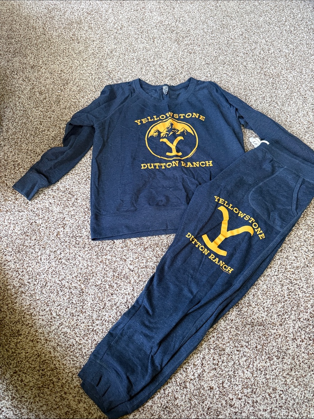 Yellowstone Dutton Ranch Navy Lounge Set